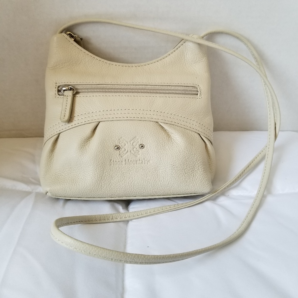 Stone Mountain Cream Leather Small Crossbody